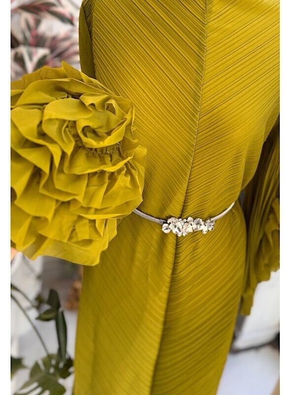 Şehrazat Butik Tasarım Kolu Güllü İthal Elbise