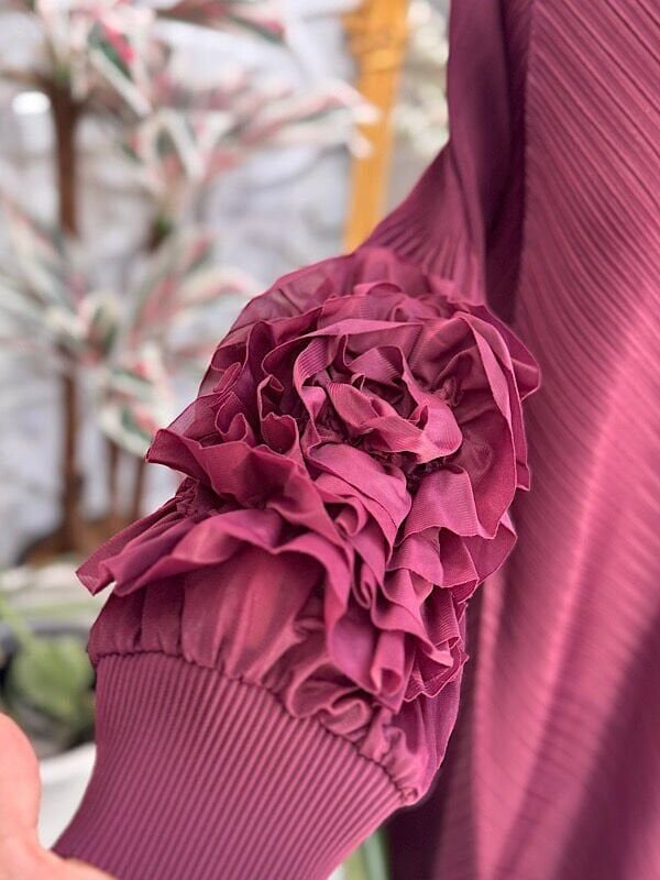 Şehrazat Butik Tasarım İthal Kolu Güllü Elbise