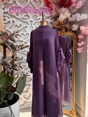 ŞEHRAZAT BUTİK TASARIM GÜLLÜ İTHAL ELBİSE (KEMER DAHİL DEĞİLDİR)