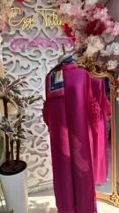 Şehrazat Butik Tasarım İthal Kolu Güllü Elbise (KEMER DAHİL DEĞİLDİR)