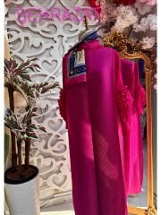 Şehrazat Butik Tasarım İthal Kolu Güllü Elbise (KEMER DAHİL DEĞİLDİR)