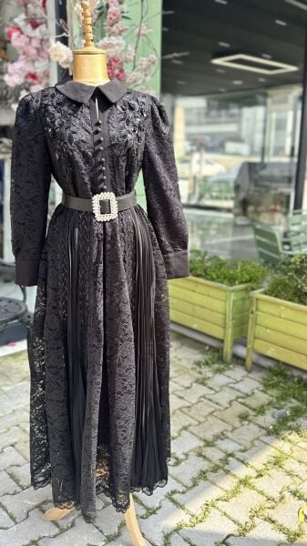 Şehrazat Butik Monaco Fransız Dantel Elbise