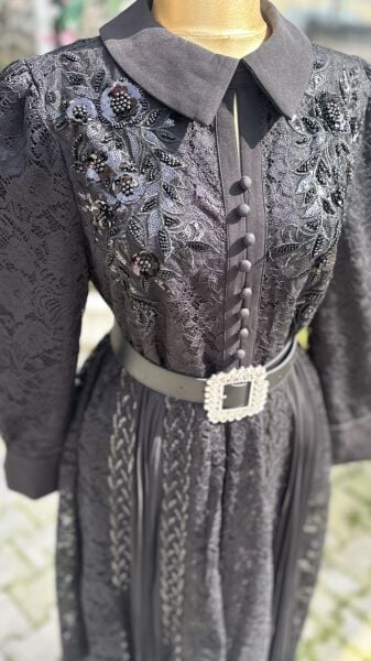 Şehrazat Butik Monaco Fransız Dantel Elbise