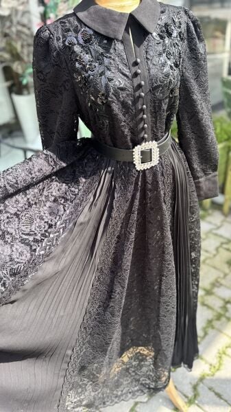 Şehrazat Butik Monaco Fransız Dantel Elbise