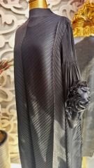 Şehrazat Butik Tasarım Kolu Güllü Elbise (KEMER DAHİL DEĞİLDİR)