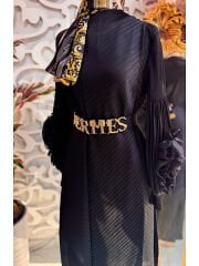 Şehrazat Butik Tasarım Kolu Güllü Elbise (KEMER DAHİL DEĞİLDİR)