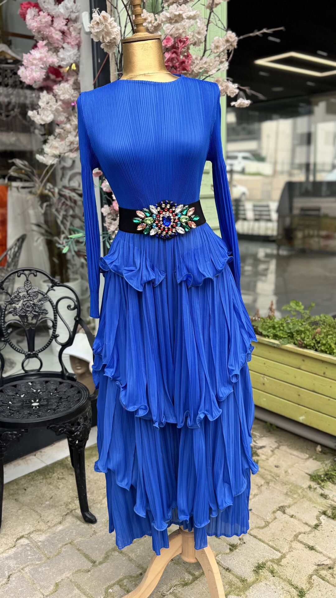 Şehrazat Butik Leyla Elbise(KEMER DAHİL DEĞİLDİR) Standart
