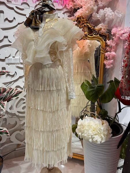 Şehrazat Butik Volanlı Orkide Gömlek