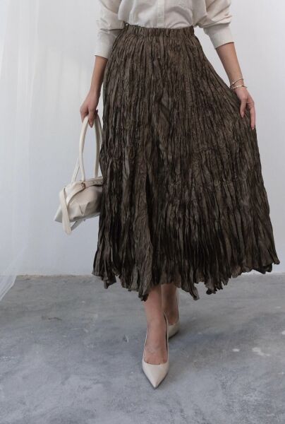 Şşehrazat Butik Kırışık Etek