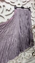 Şehrazat Butik İthal Tasarım Kırışık  Etek