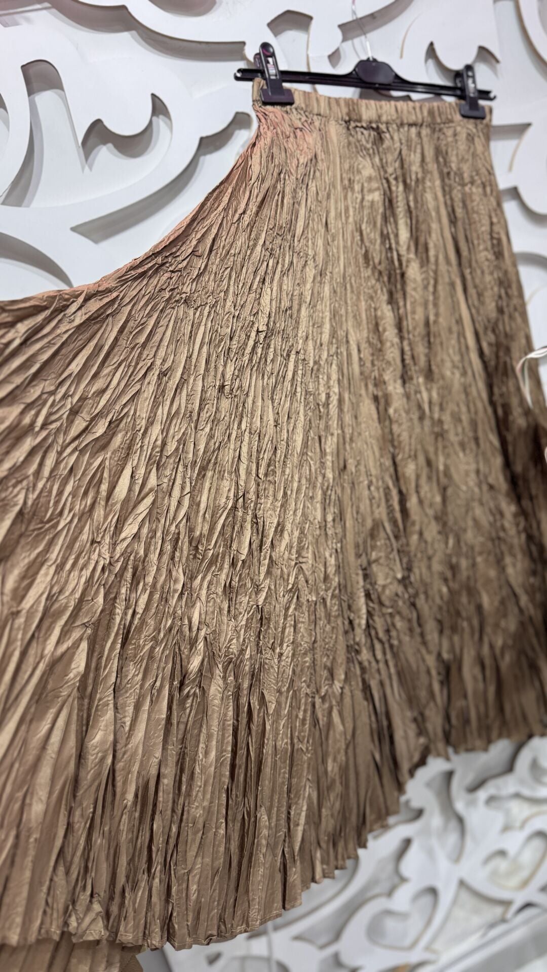 Şehrazat Butik İthal Tasarım Kırışık Etek