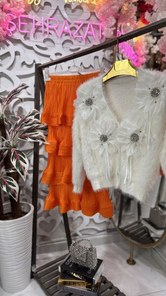 Şehrazat Butik Angora Ceket Standart
