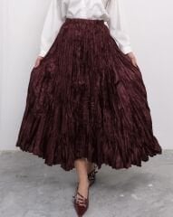 Şehrazat Butik İthal Kırışık Etek