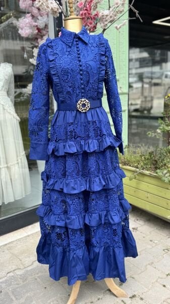 Şehrazat Butik Leona Güpür Elbise