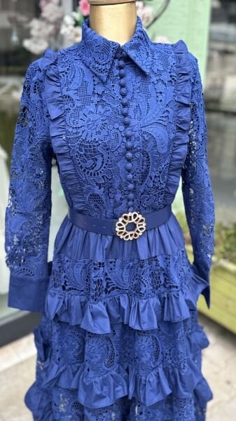 Şehrazat Butik Leona Güpür Elbise