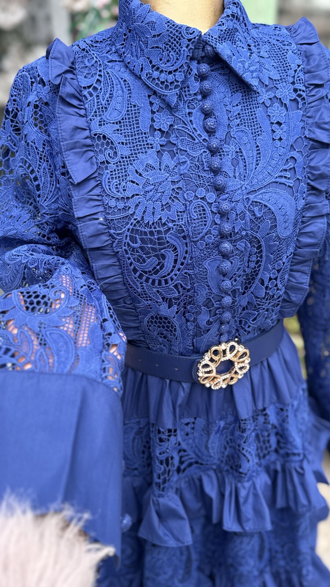 Şehrazat Butik Leona Güpür Elbise