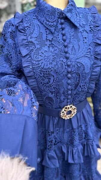 Şehrazat Butik Leona Güpür Elbise