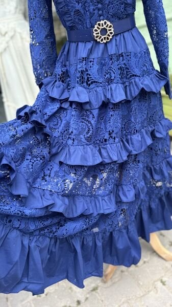 Şehrazat Butik Leona Güpür Elbise