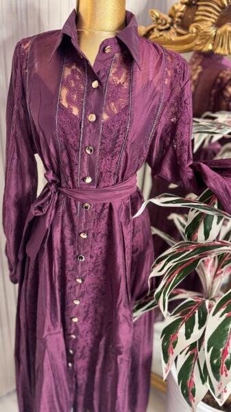 ŞEHRAZAT TASARIM LİNDA DANTEL ELBİSE