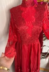 Şehrazat Butik Lirya  Elbise (KEMER DAHİL DEĞİLDİR)