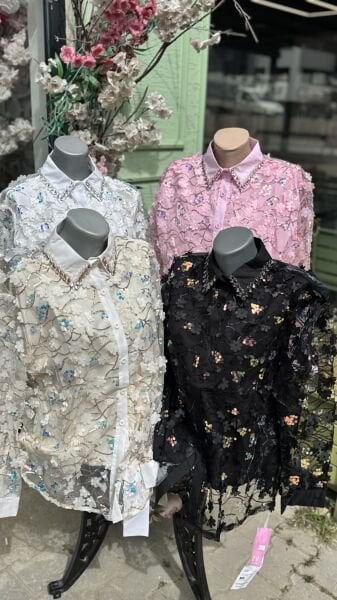 Şehrazat Butik Pul İşlemeli Tasarım Gömlek