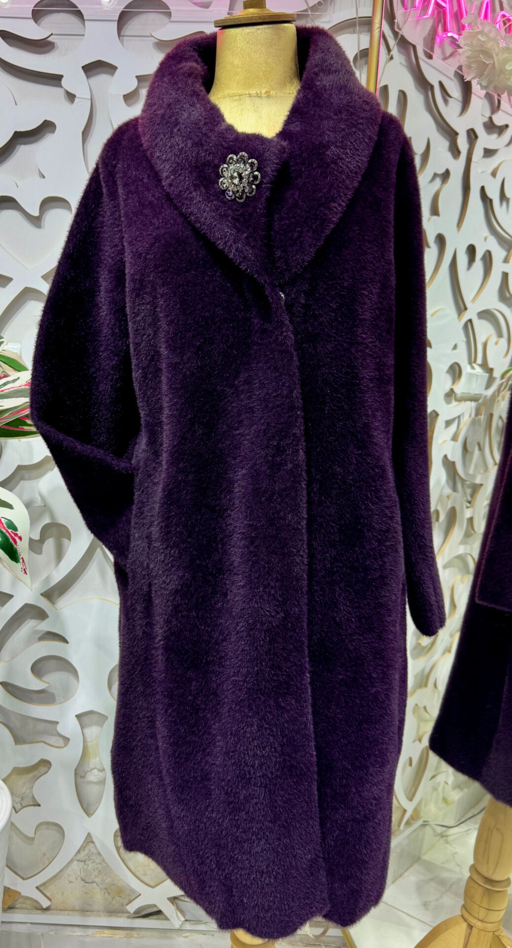 Şehrazat Butik Winter Angora Kürk Kaban