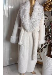 Şehrazat Butik Tasarım Beyaz Kürk