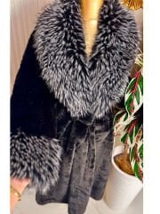 Şehrazat Butik Tasarım Siyah Kürk