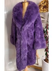 Şehrazat Butik Tasarım Mor Kürk