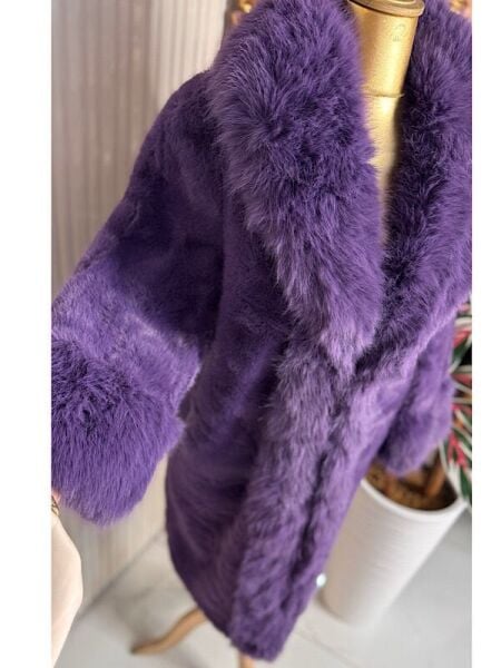 Şehrazat Butik Tasarım Mor Kürk