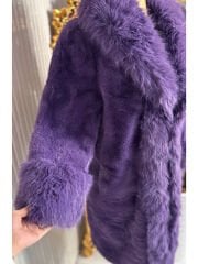 Şehrazat Butik Tasarım Mor Kürk