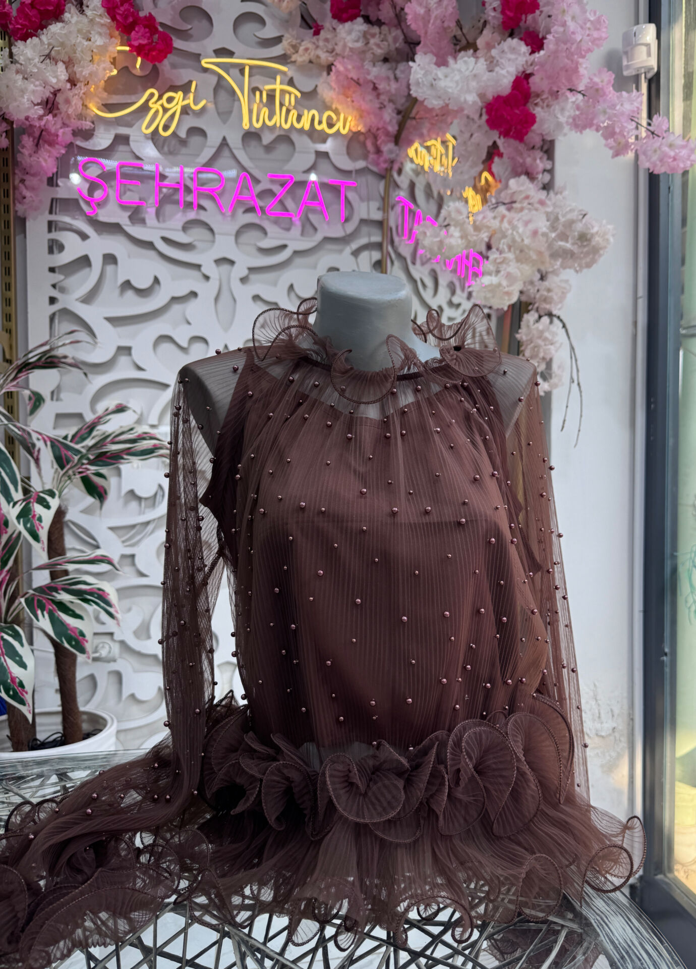 Şehrazat Pearl Chic Tasarım Bluz Gömlek