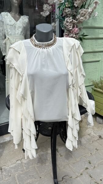 Şehrazat Butik Fırfır Fırfır Tasarım Gömlek