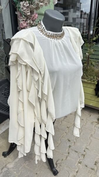 Şehrazat Butik Fırfır Fırfır Tasarım Gömlek