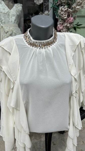 Şehrazat Butik Fırfır Fırfır Tasarım Gömlek