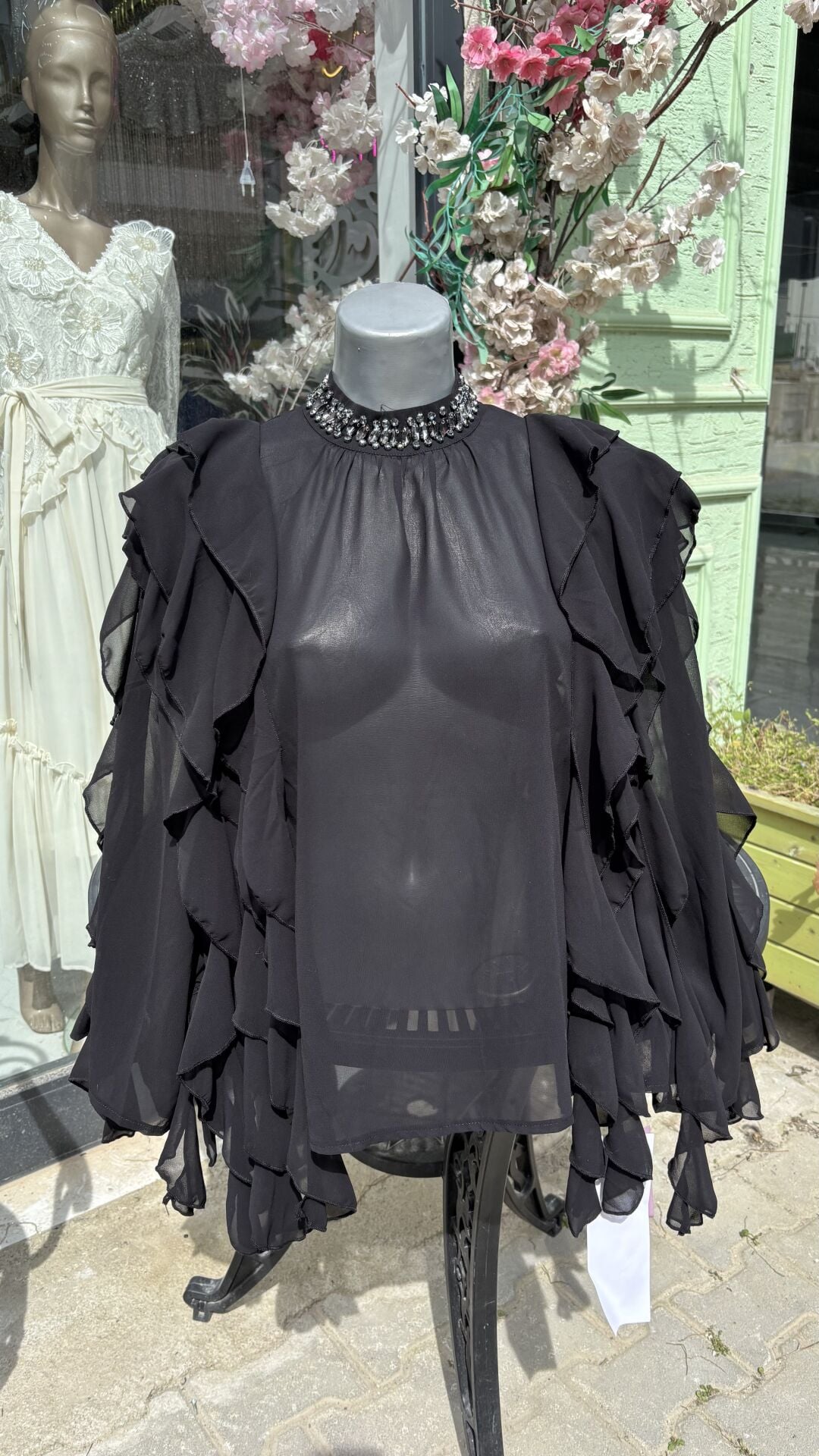 Şehrazat Butik Fırfır Fırfır Tasarım Gömlek