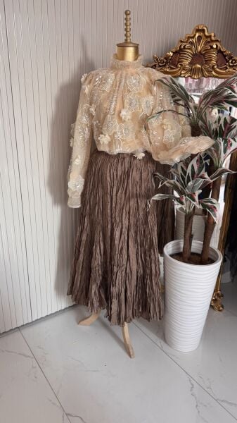 ŞEHRAZAT Butik 3 Boyutlu Fransız Bluz