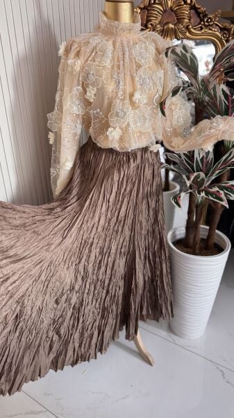 ŞEHRAZAT Butik 3 Boyutlu Fransız Bluz