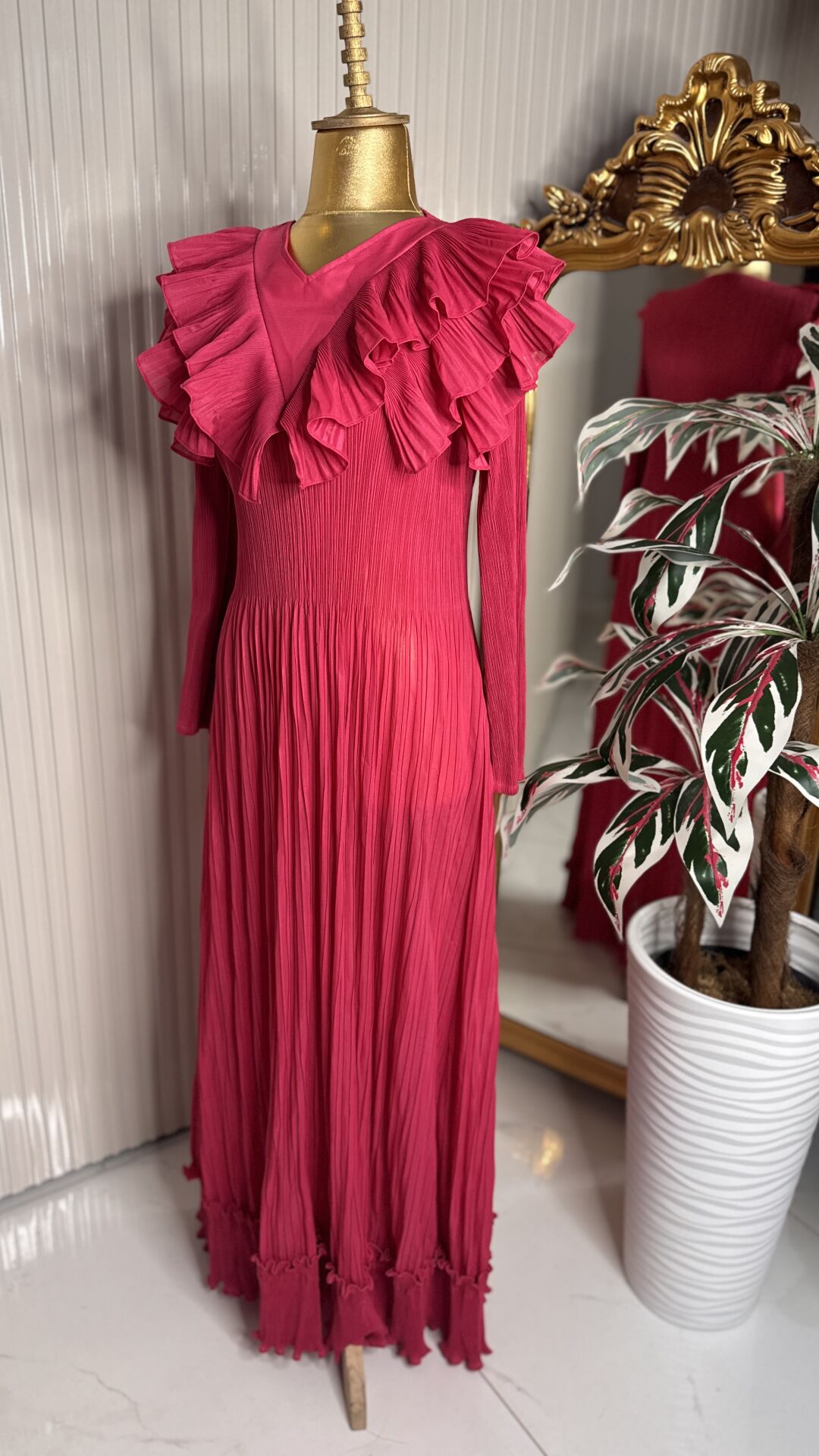 Şehrazat Butik Tasarım Volanlı Elbise