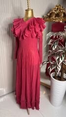 Şehrazat Butik Tasarım Volanlı Elbise