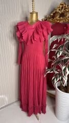 Şehrazat Butik Tasarım Volanlı Elbise