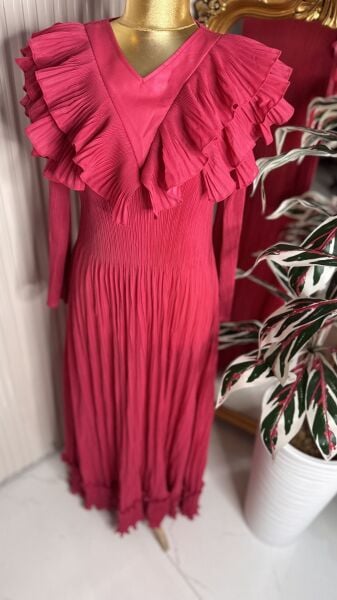 Şehrazat Butik Tasarım Volanlı Elbise