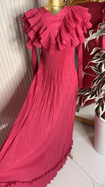 Şehrazat Butik Tasarım Volanlı Elbise