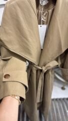 Şehrazat Butik Tasarım Deri İthal Trenç Palto