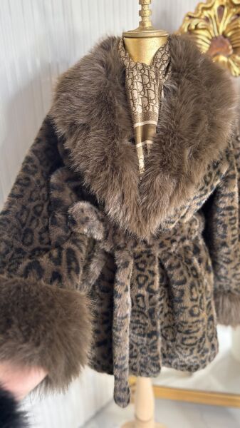 Şehrazat Butik Tasarım Leoparlı Kürk