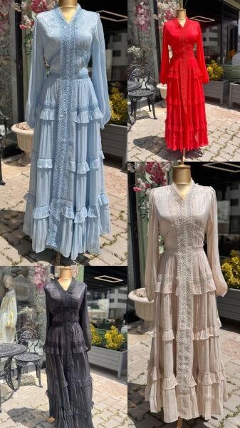 Şehrazat Butik Tasarım Olive Elbise
