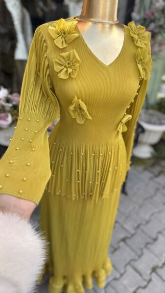 Şehrazat Butik Tasarım İncili Yeşil Takım