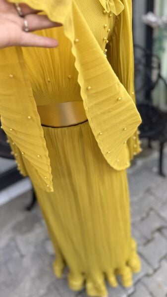 Şehrazat Butik Tasarım İncili Yeşil Takım