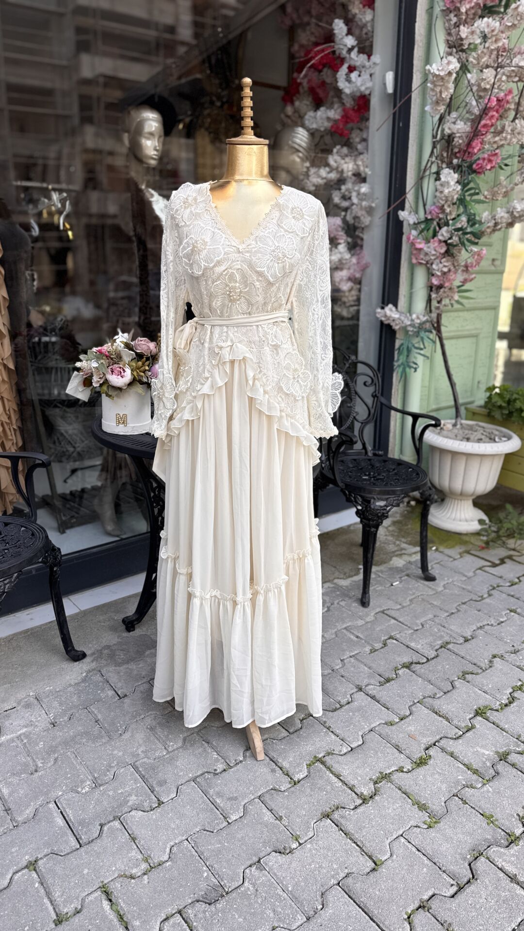 Şehrazat Butik Tasarım Çiçekli Elbise