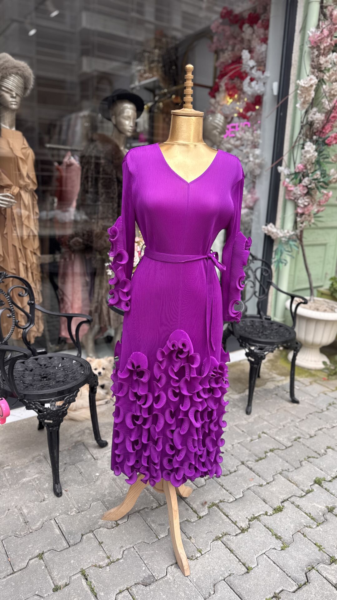 Şehrazat Butik Zümrüt Elbise